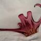 Large pink blown glass centrepiece – organic design –