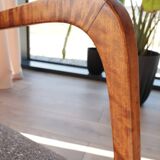 Vintage armchair chocolate granola mid-century modern design 1960