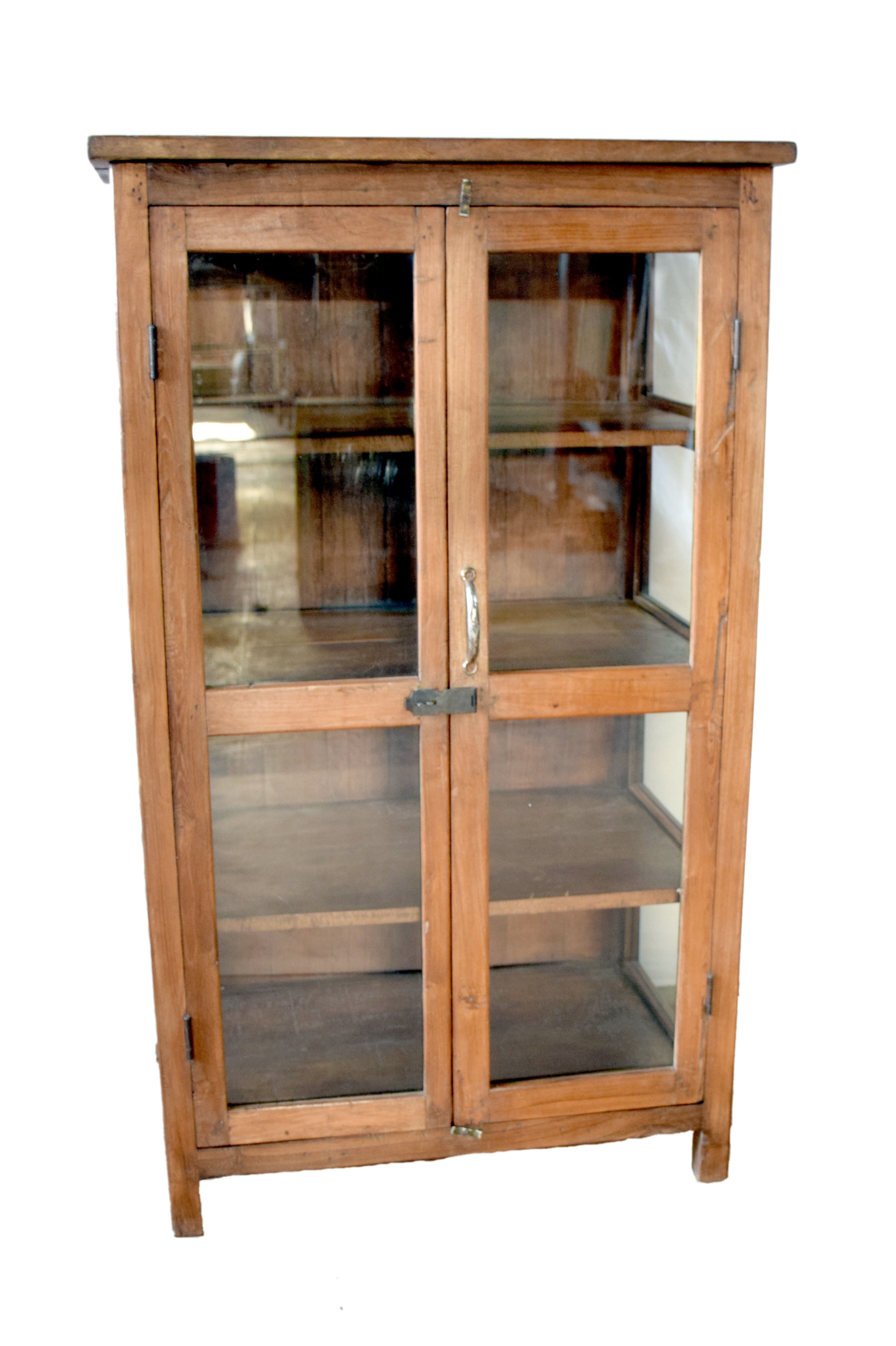 Tek window cabinet / four interior compartments / twelve glass panels