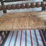 Mulched bench turned wood