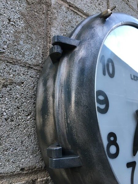 Horloge industrielle de gare Lepaute 1960