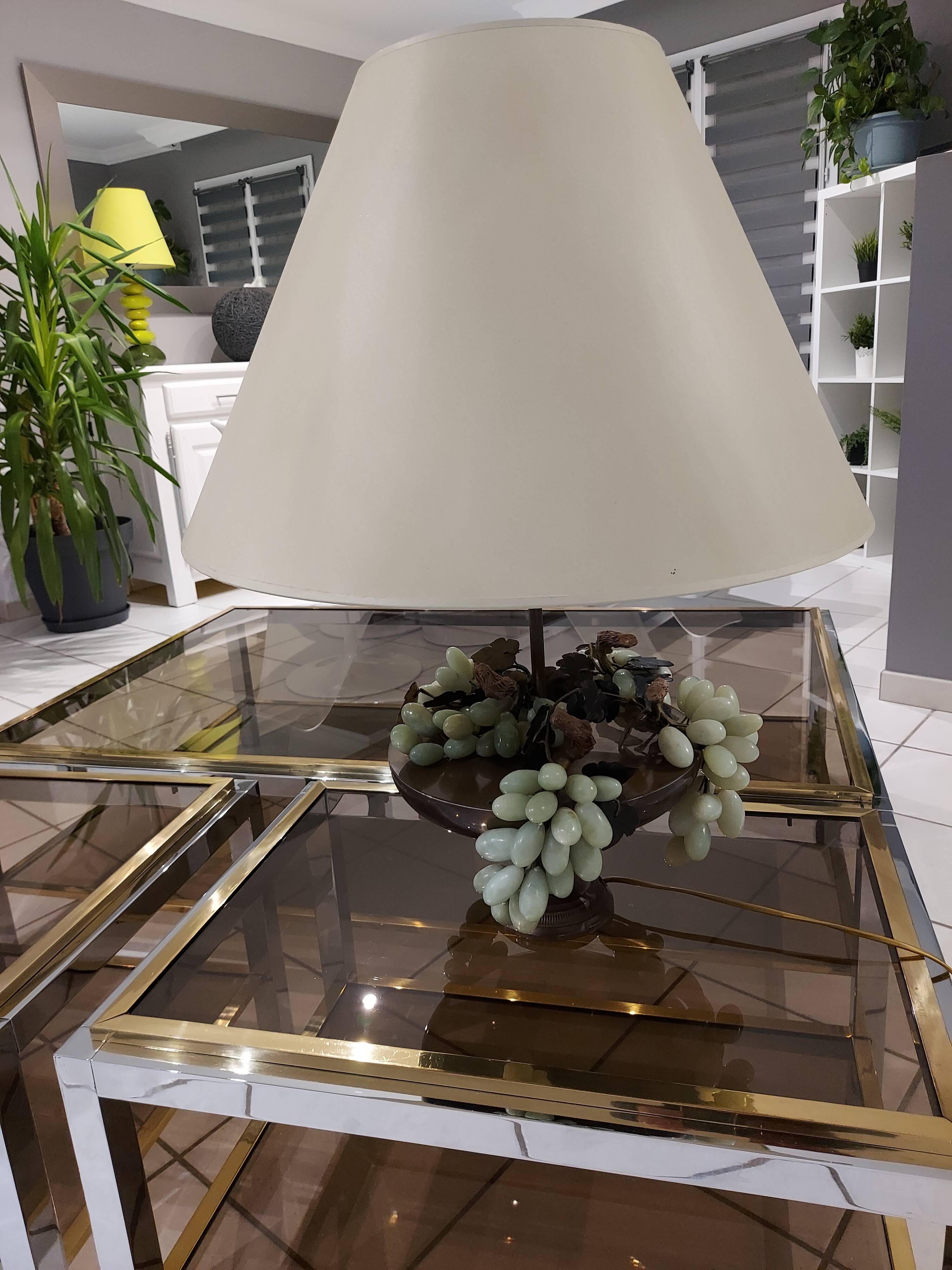 Large vintage living room lamp Italy 1970