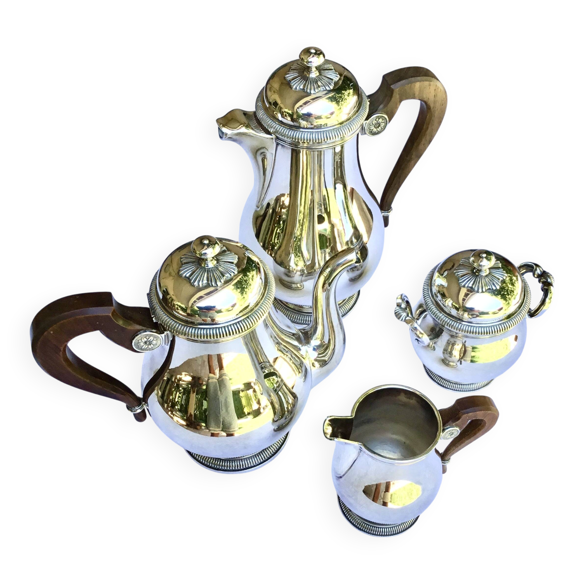 Christofle House. Silver-plated tea and coffee service.