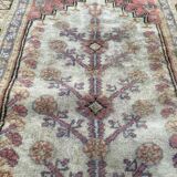 Vintage Turkish Kayseri carpet in silk and cotton 106x61 cm