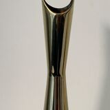 Pair of Lino Sabattini Cardinal brass vases for Christofle