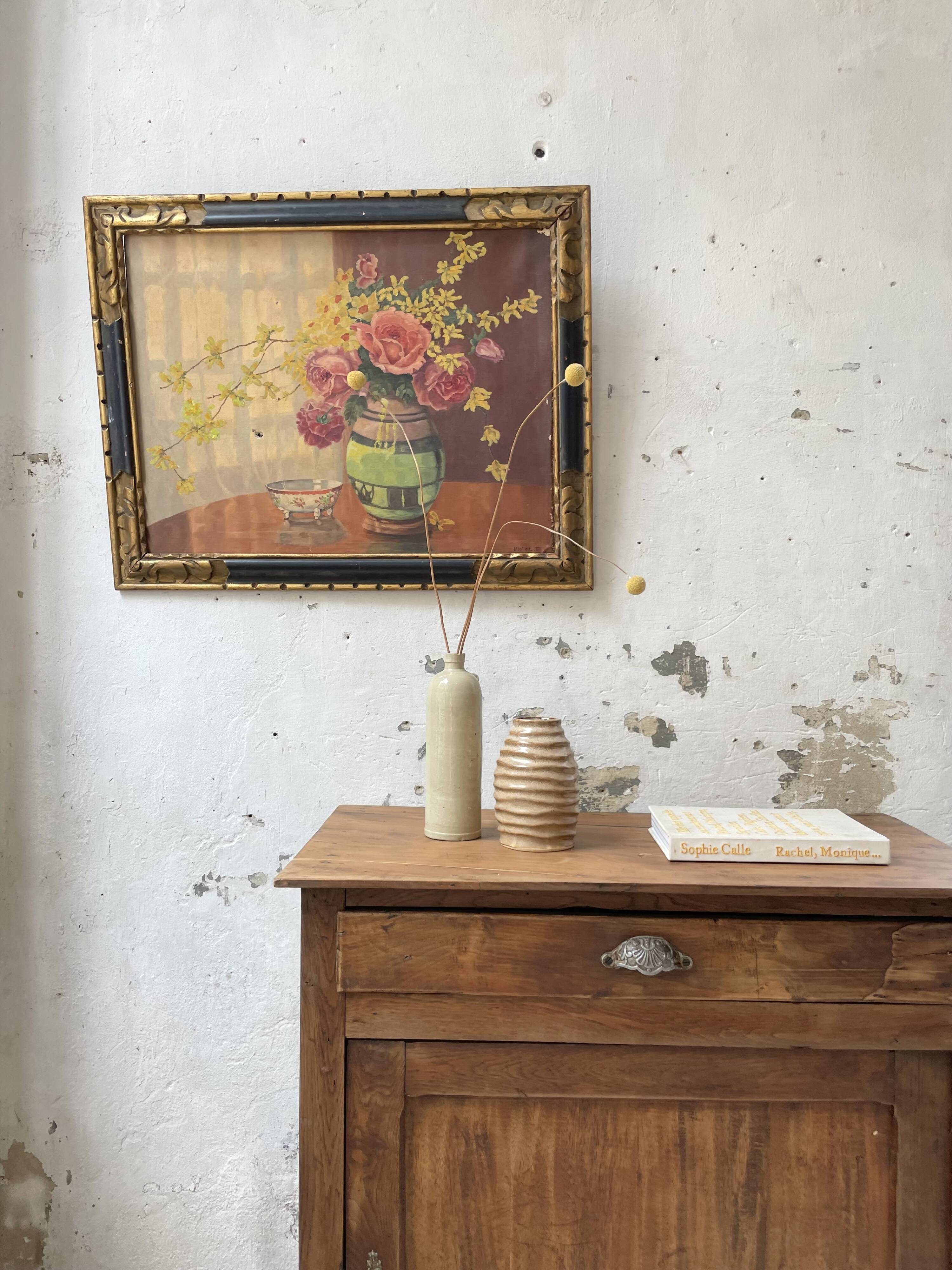 Oil painting flowers 1900