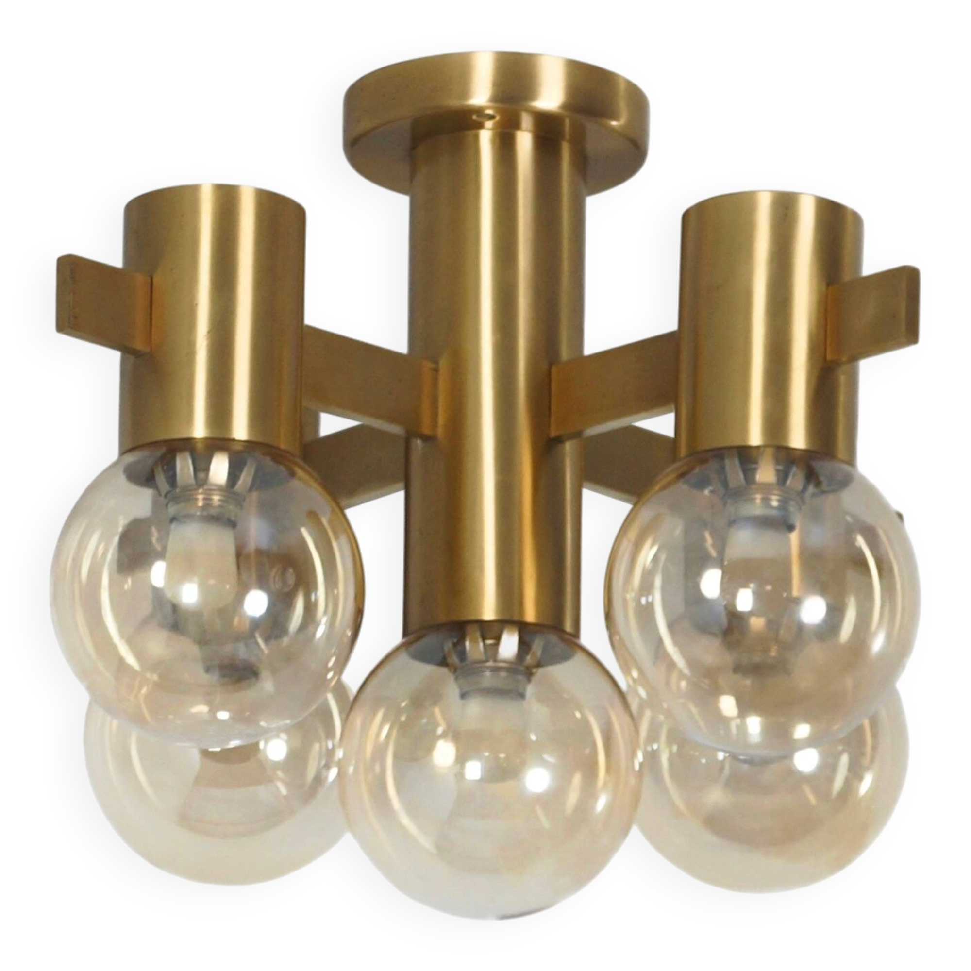 5-light ceiling lamp model 2158/5 by Hans Agne Jakobsson for AB Markaryd, Sweden, 1970s