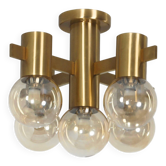 5-light ceiling lamp model 2158/5 by Hans Agne Jakobsson for AB Markaryd, Sweden, 1970s