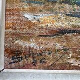 Orientalist painting signed circa 1950, "GAFSA - Tunisia"