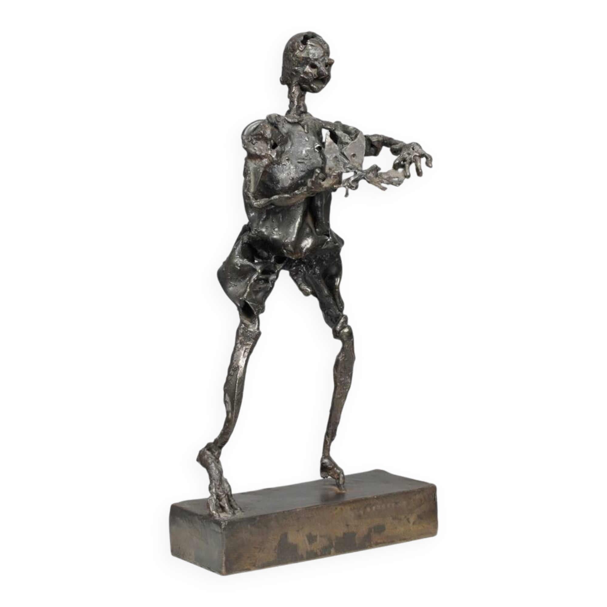 Expressive standing figure by Anthony Binstead, Belgium 1980s