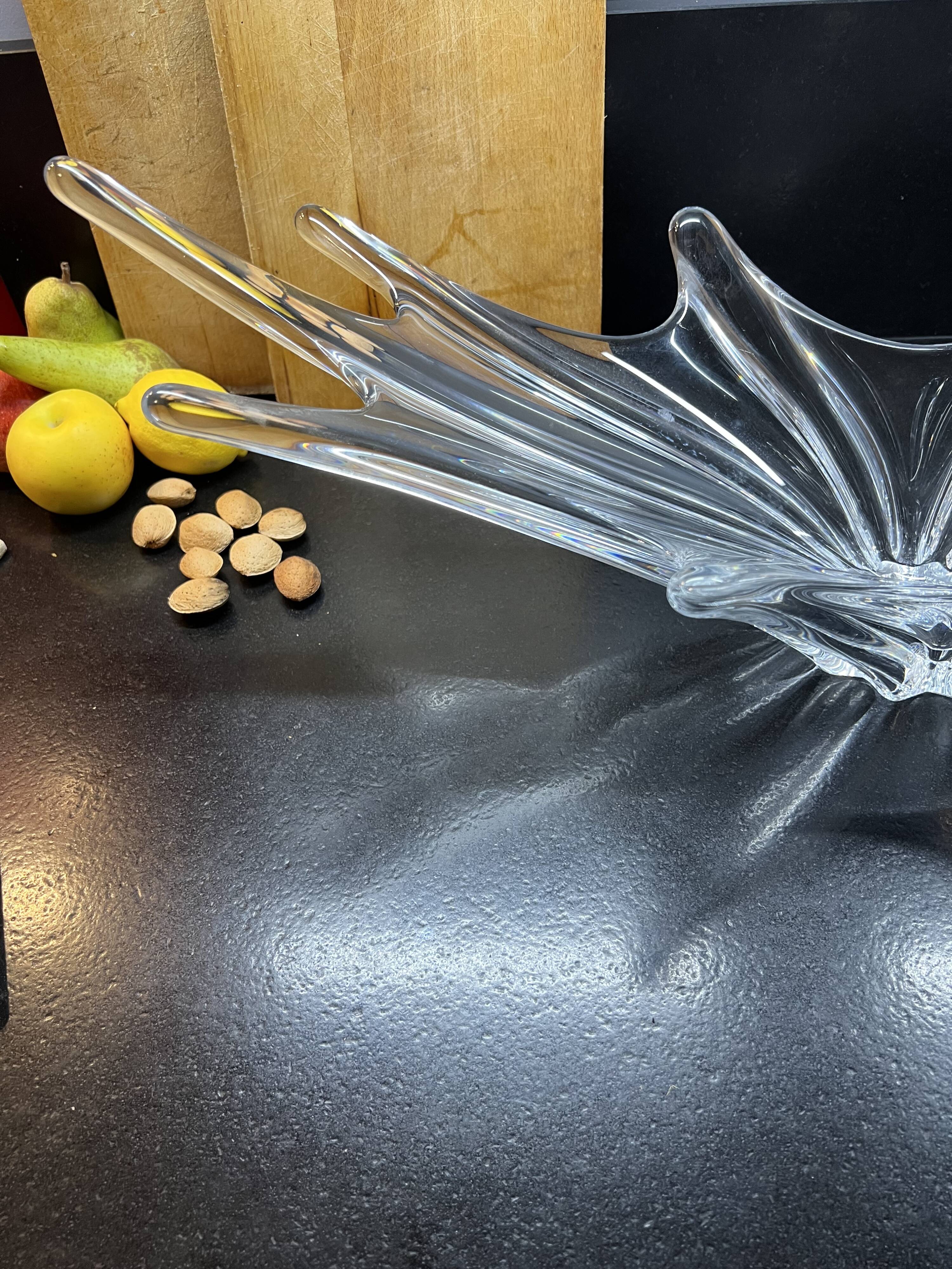 Large vintage cut crystal Baccarat 50s