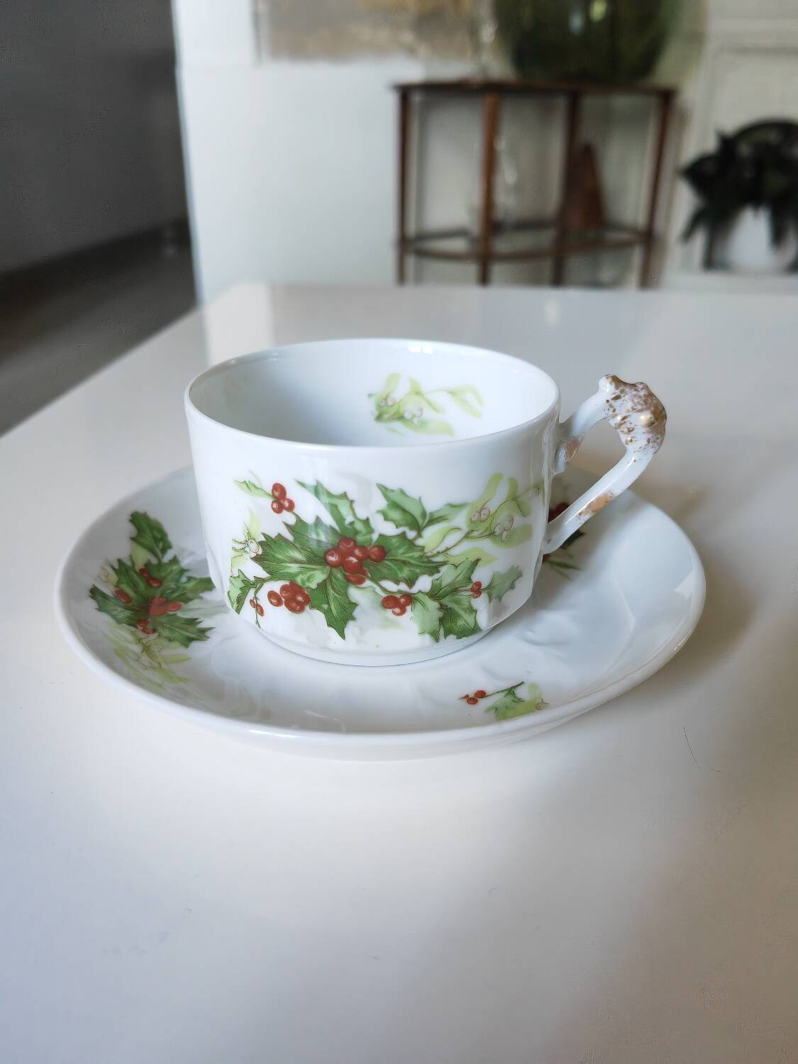 Christmas cup and saucer