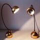 Pair of vintage German bow lamps 60s/70s