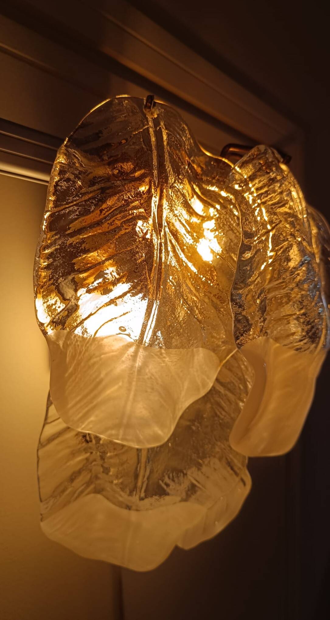 Mazzega wall light in Murano glass, Italy, 1970s.