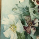 Pair of large watercolors. Bouquets of flowers Late nineteenth, early twentieth Stunt wooden frames and d