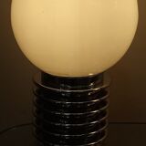 Chrome and opaline table lamp from the 70s