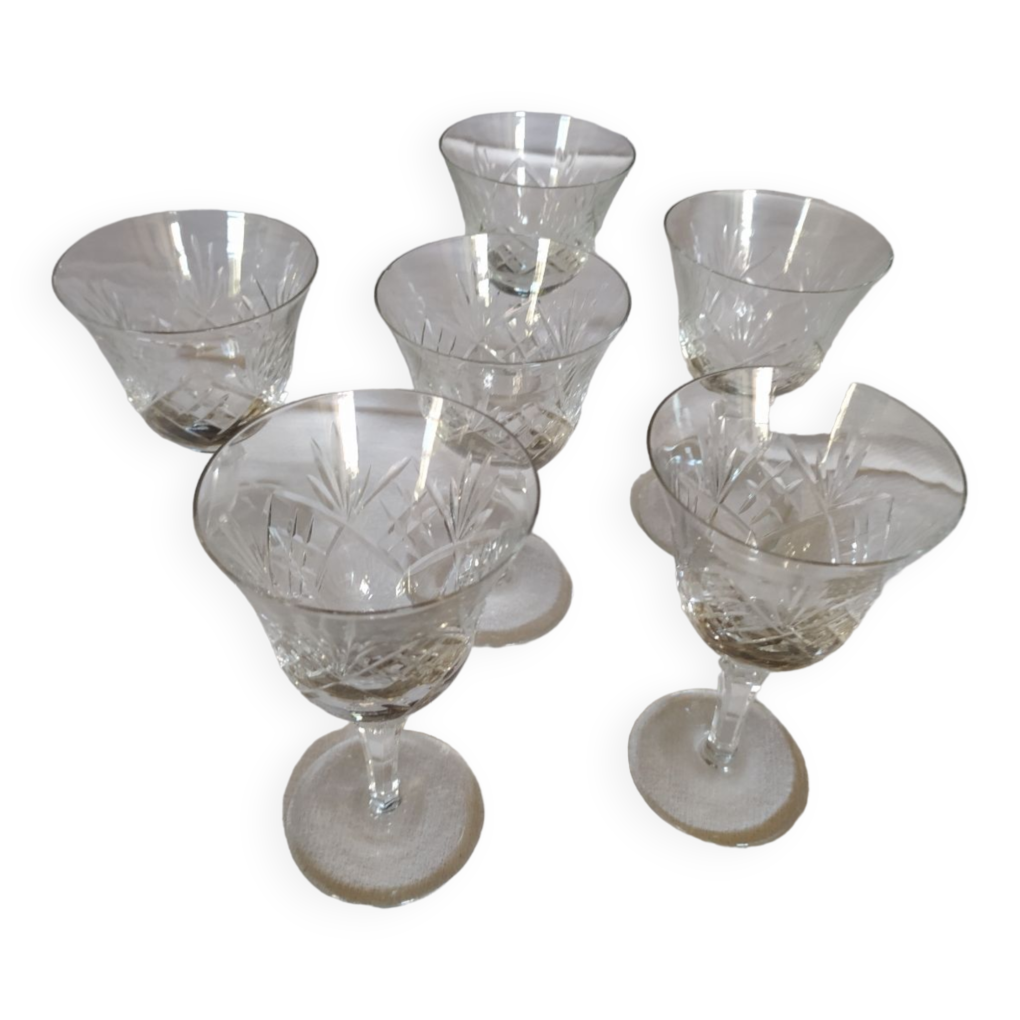 Aperitif glasses from the Bayel crystal factory