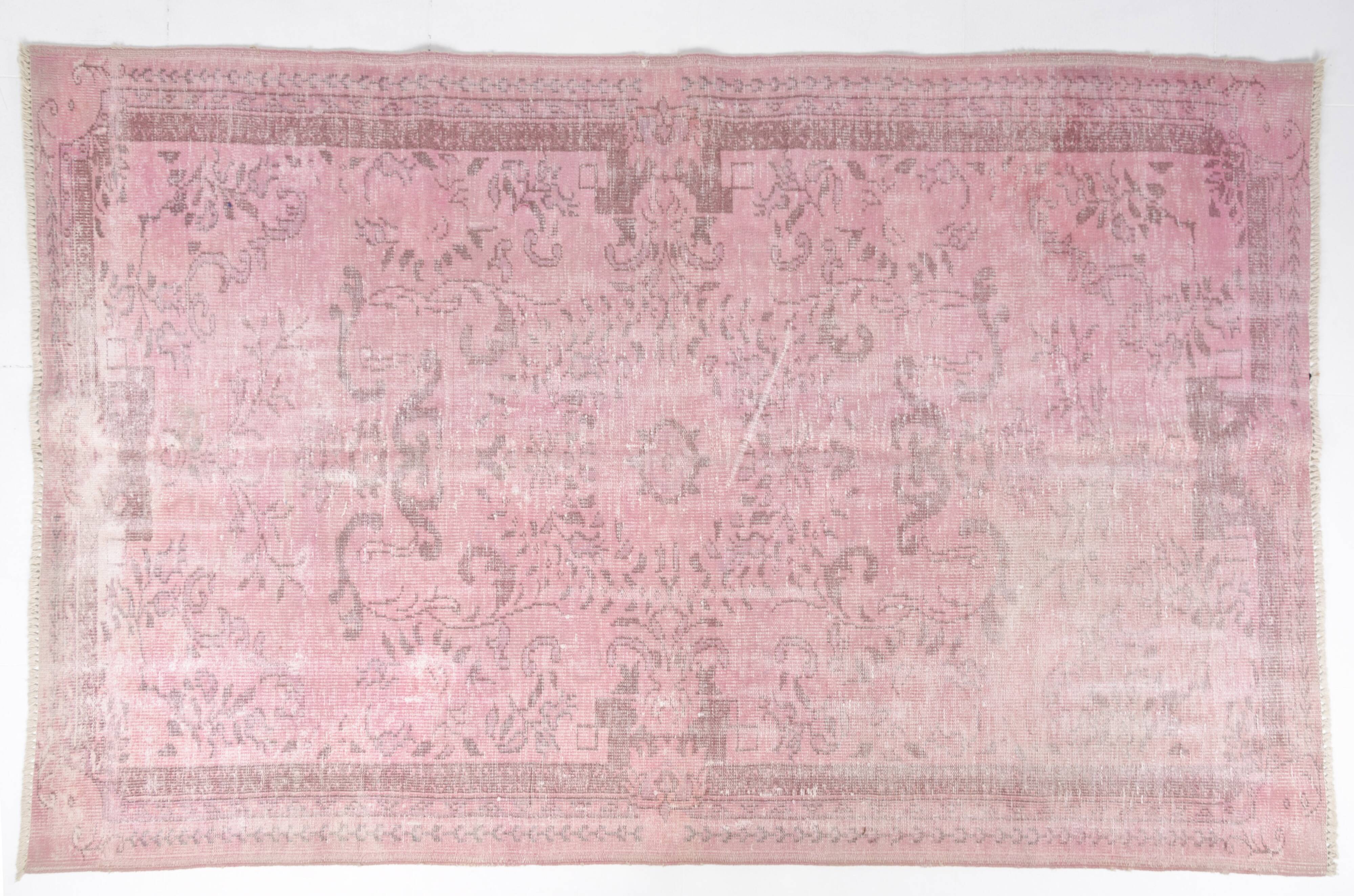 Vintage Turkish Pink Carpet SKU-V724
