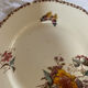 Set of 3 flat plates in polychrome ironstone E. Bourgeois