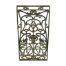 Cast iron grid art nouveau decorative element xx century