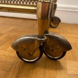 Brass and glass nesting table