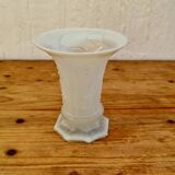 Vintage white opaline vase