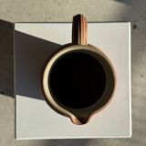 Large orange stoneware jug Grès Bonneval Made in France underneath H18