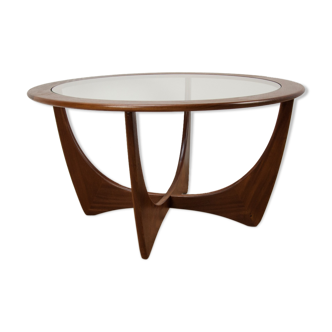 Round astro teak coffee table by Victor Wilkins for G-Plan, 1950