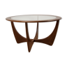 Round astro teak coffee table by Victor Wilkins for G-Plan, 1950