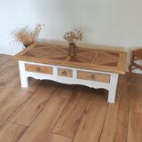 Louise - renovated solid oak coffee table