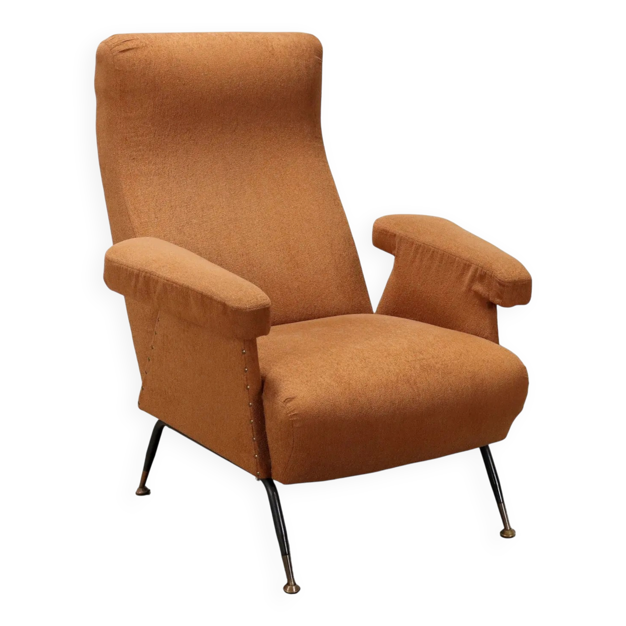 Fabric armchair Italy 1950s-1960s