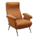 Fabric armchair Italy 1950s-1960s