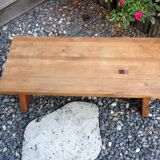 Low console in pine Scandinavian style / vintage 60s-70s
