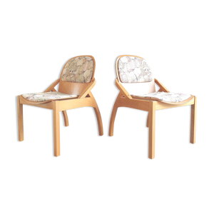 Paire fauteuils lounge Baumann