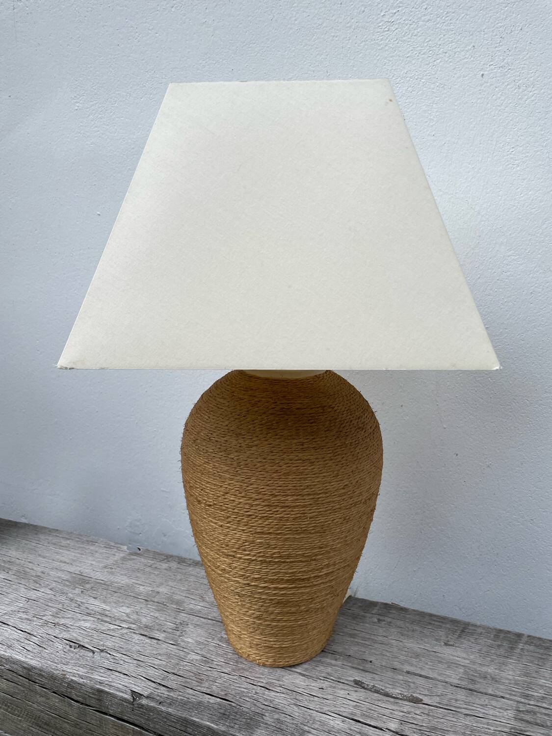 Habitat vintage rattan lamp