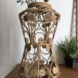 VINTAGE PEACOCK RATTAN SUSPENSION