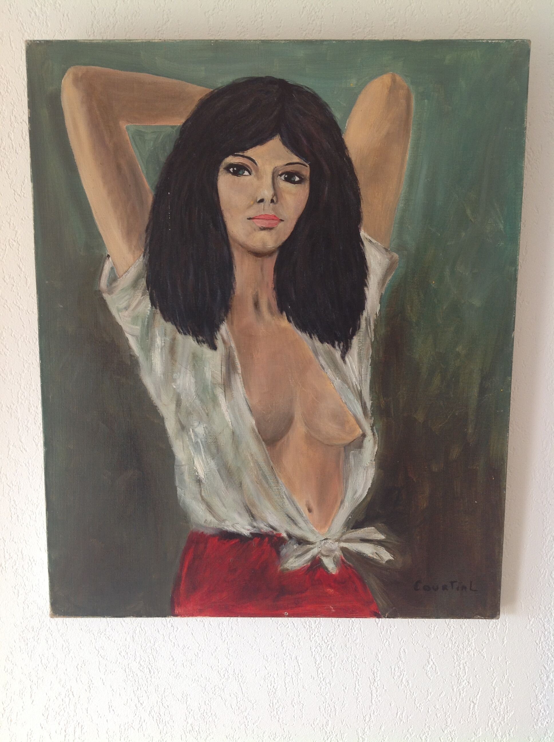 Oil on canvas woman