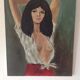 Oil on canvas woman
