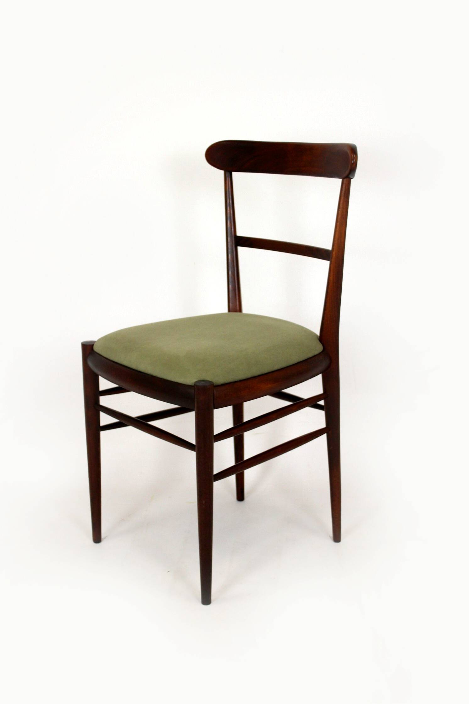 Restored Mid-Century Modern Dining Set, Czechoslovakia, 1960s, Set of 7