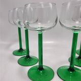Set of 6 stemmed glasses