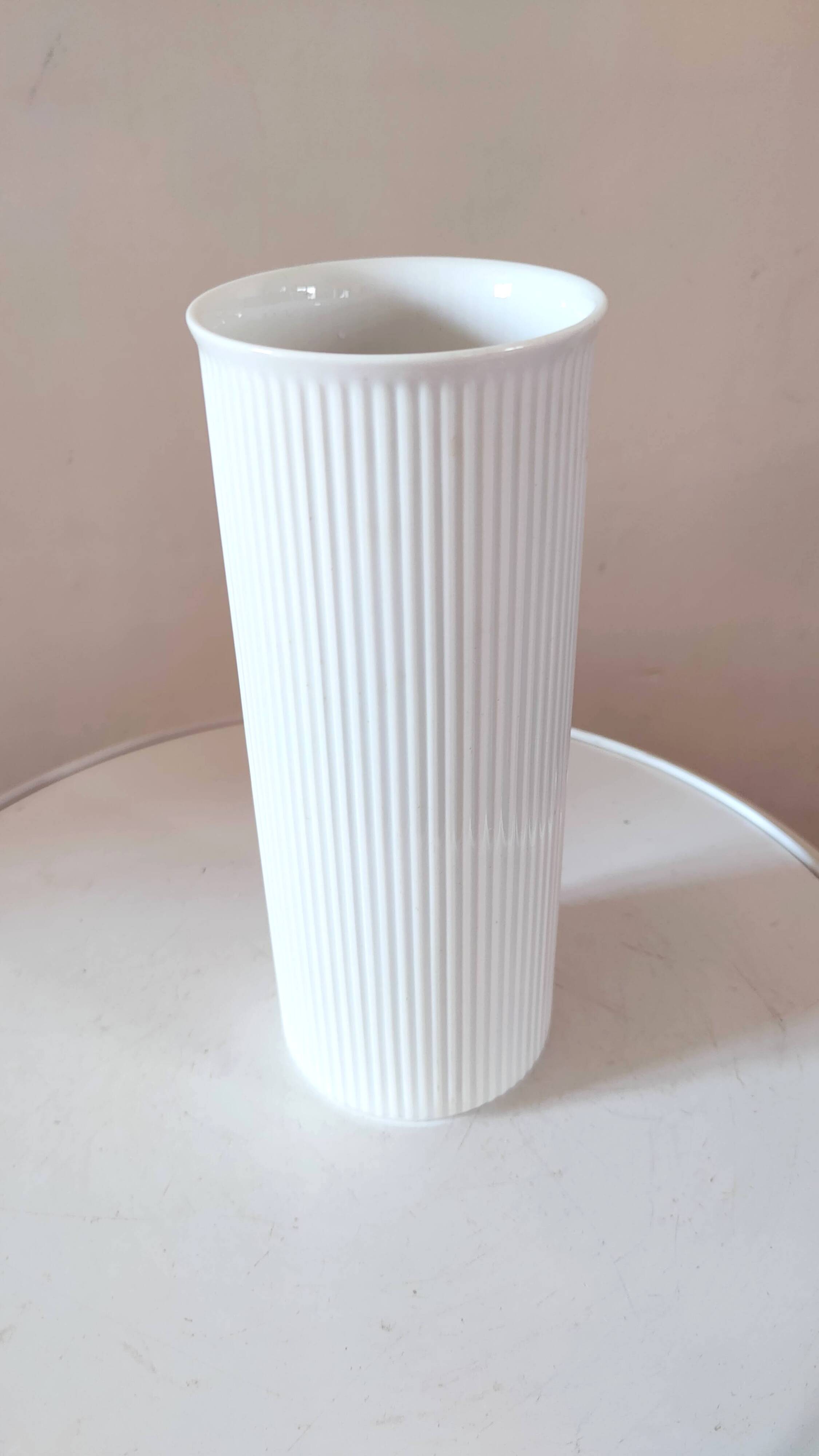 Arzberg porcelain scroll vase from the 70s