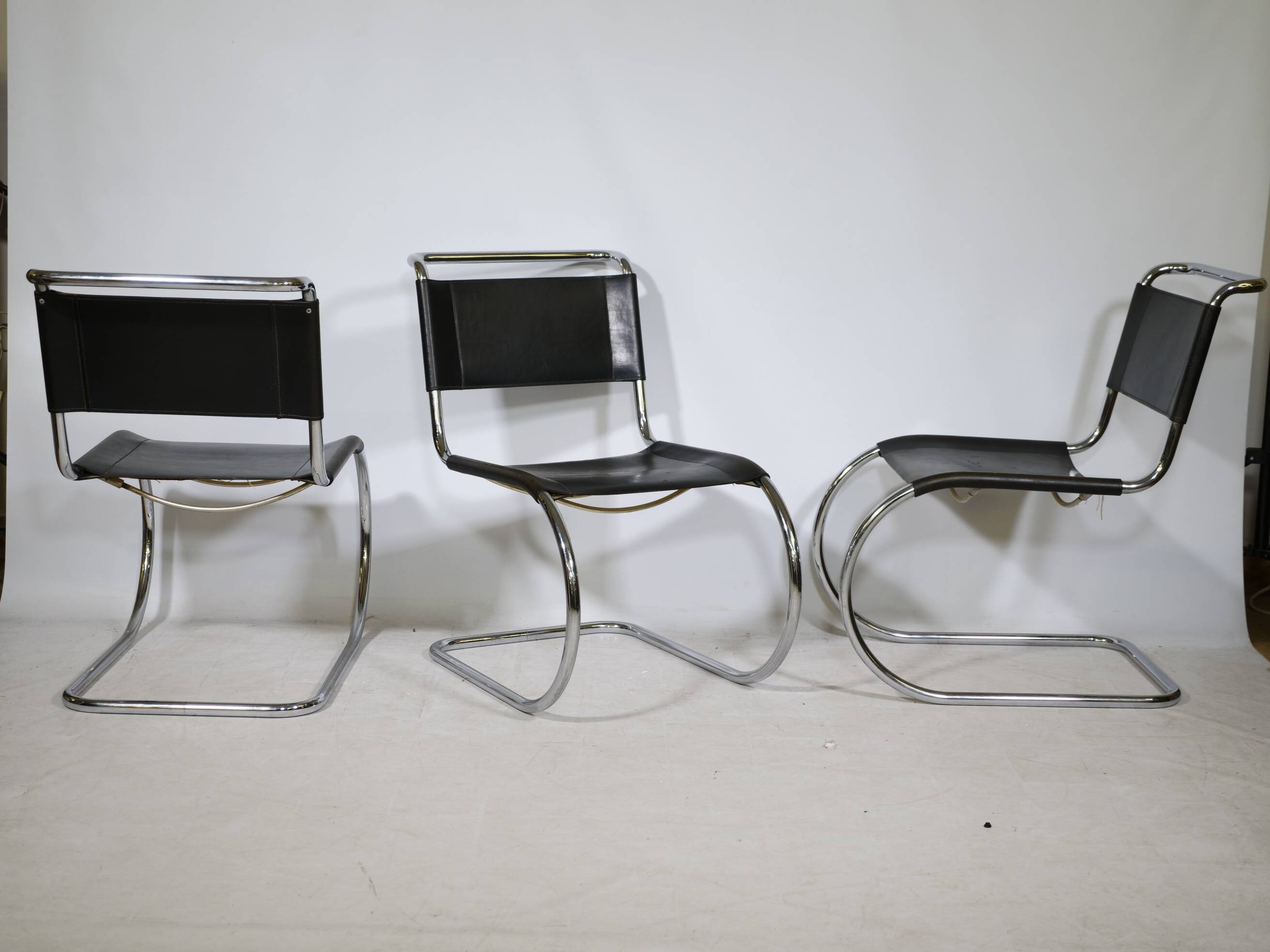 Bauhaus Cantilever Chairs by Mies van der Rohe for Thonet, Set of 6, 1970s