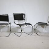 Bauhaus Cantilever Chairs by Mies van der Rohe for Thonet, Set of 6, 1970s