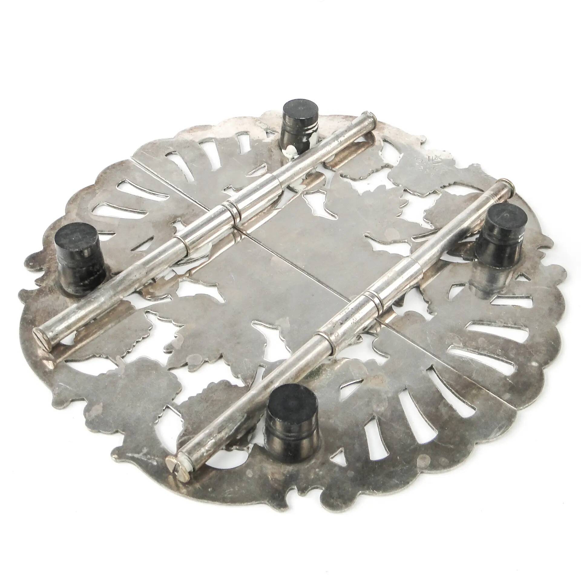 Rococo  tray, silver-plated brass, Denmark, 1960s