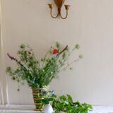 Brass flower applique