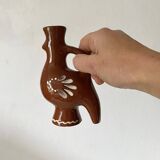 Ceramic bird soliflore vase