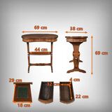 Louis XVI Style Mahogany and Rosewood Marquetry Coffee Table – Late