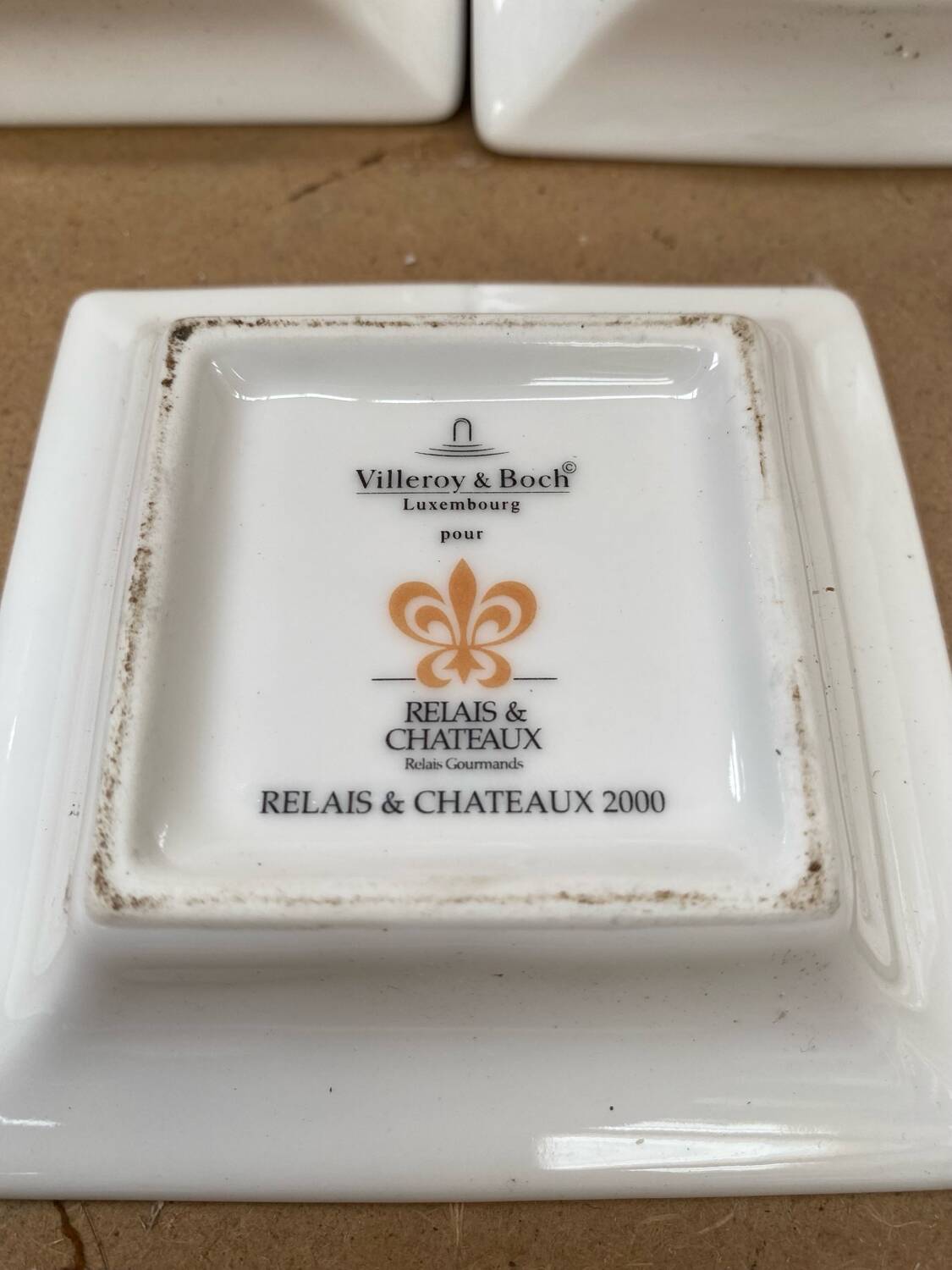 Series 5 pocket trays villeroy & boch relais château 2000 vintage porcelain