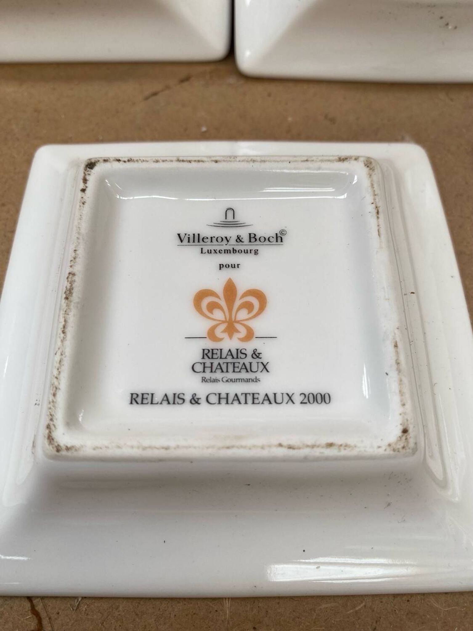 Series 5 pocket trays villeroy & boch relais château 2000 vintage porcelain