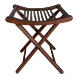 Folding wooden stool